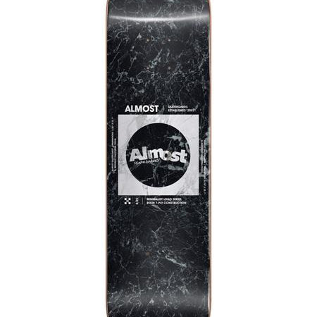 Almost - Skateboard - Deck - Minimalist 8.25" (Black/White) Deck