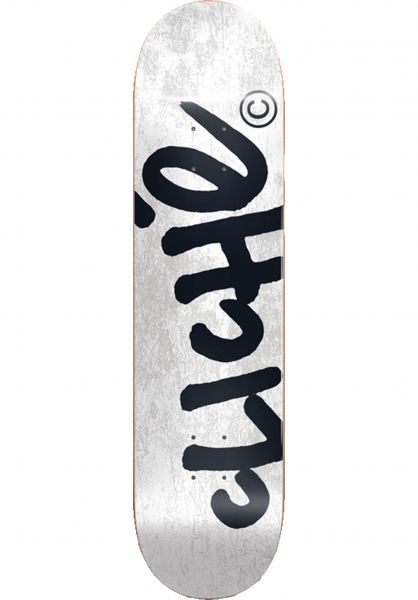 Cliche - Skateboard - Deck - Handwritten Rhm 8.125" (White) Deck