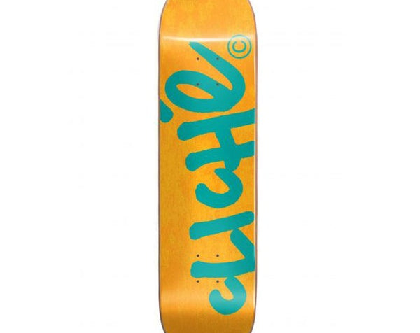 Cliche - Skateboard - Deck - Handwritten Rhm 8.5" (Orange/Teal) Deck