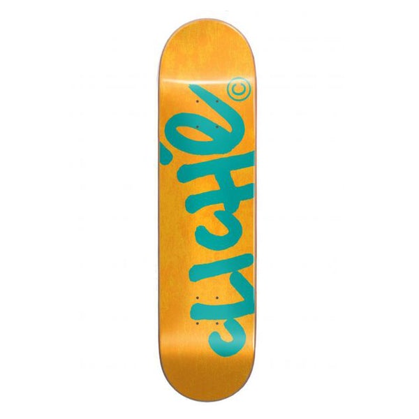 Cliche - Skateboard - Deck - Handwritten Rhm 8.5" (Orange/Teal) Deck