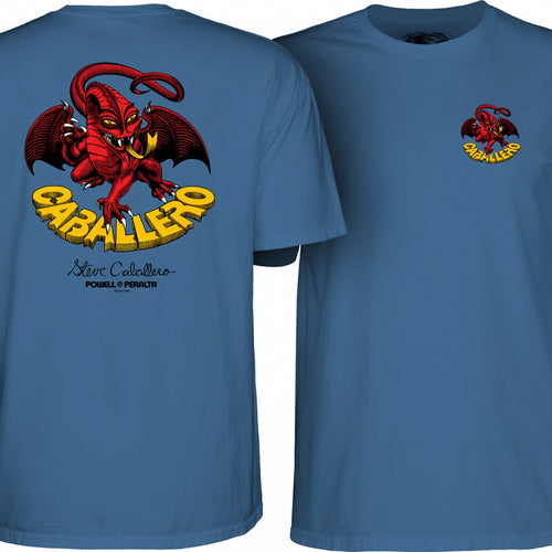 Load image into Gallery viewer, Powell Peralta Cab Dragon II T-shirt Slate Blue
