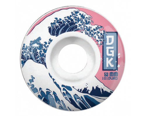 Load image into Gallery viewer, Dgk - Skateboard - Wheels - Tsunami  53mm (White) Wheels
