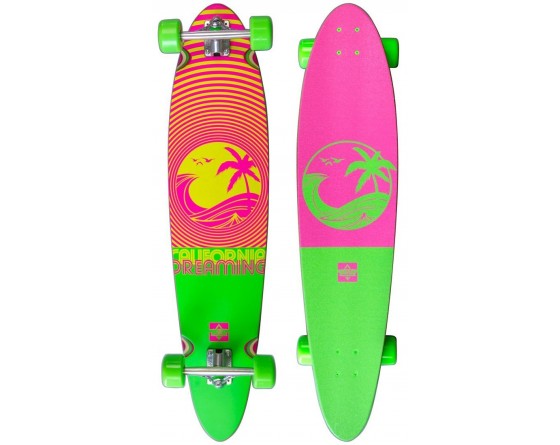 Dusters - Skateboard - Complete skateboards - California Dreaming Longboard 40" (Neon Green) Complete Board
