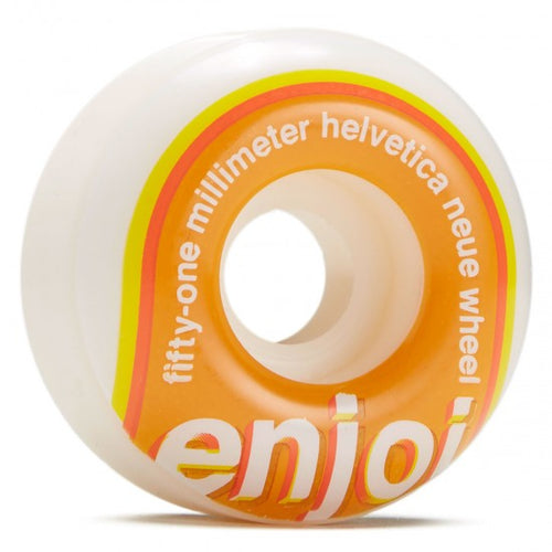 Load image into Gallery viewer, Enjoi - Skateboard - Wheels - Helvetica Neue  51mm (Orange) Wheels

