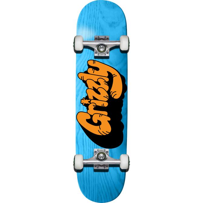Grizzly - Skateboard - Complete skateboards - House Cat  7.75" (Blue) Complete Board