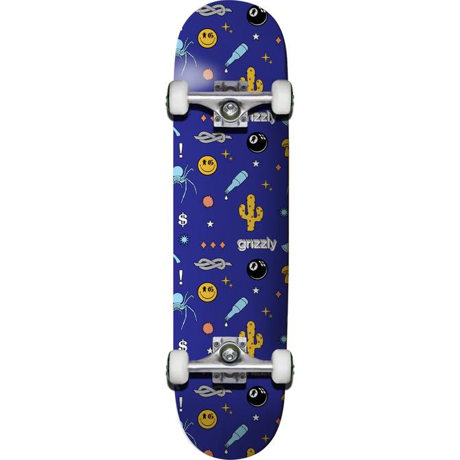 Grizzly - Skateboard - Complete skateboards - Favorite Things  7.5" (Blue) Complete Board