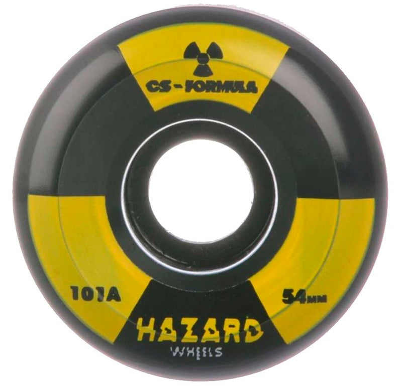 Hazard - Skateboard - Wheels - Radio Active Cs -Conical 52mm (Black) Wheels