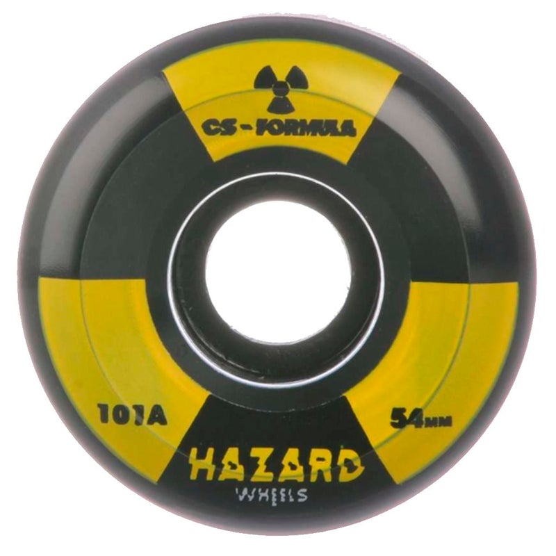 Hazard - Skateboard - Wheels - Radio Active Cs -Conical 52mm (Black) Wheels
