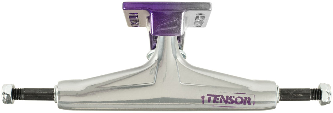 Tensor - Skateboard - Trucks - Alum Stencil Mirror 5.5" (Raw/Purple Fade) Trucks