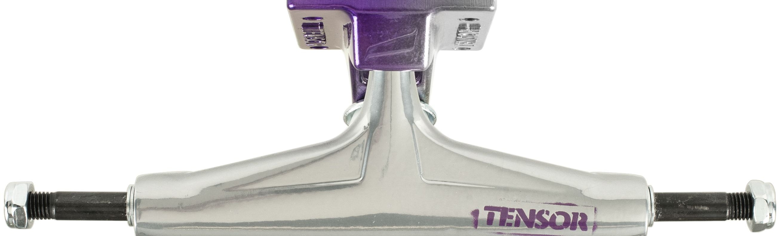 Tensor - Skateboard - Trucks - Alum Stencil Mirror 5.25" (Raw/Purple Fade) Trucks