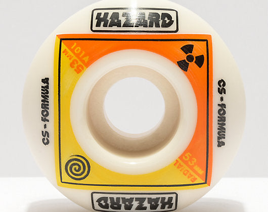 Hazard - Skateboard - Wheels - Bio Cs - Radial 53mm (White) Wheels
