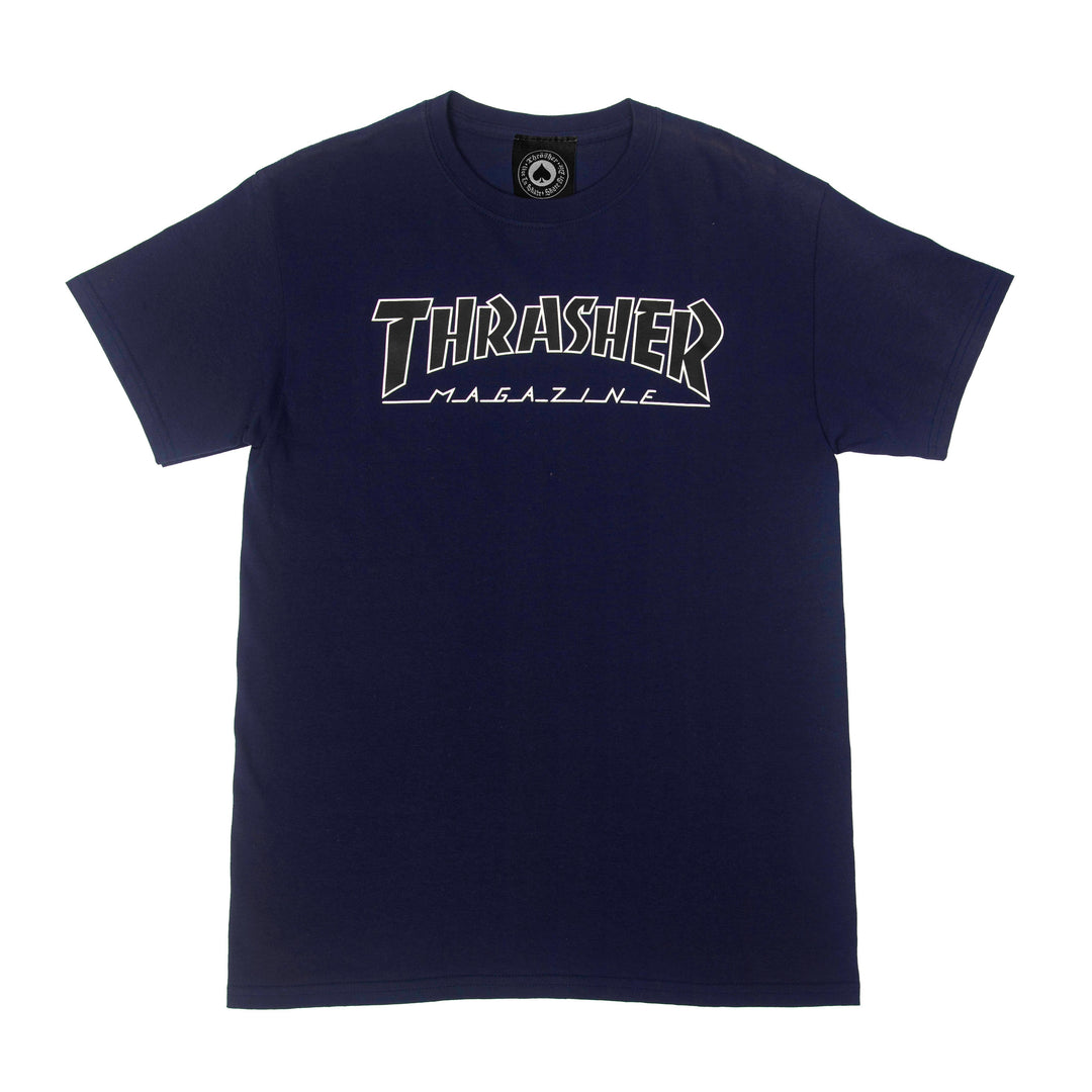 Thrasher T-ShirtOutlined Navy/Black