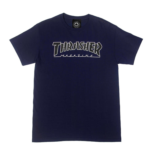 Load image into Gallery viewer, Thrasher T-ShirtOutlined Navy/Black
