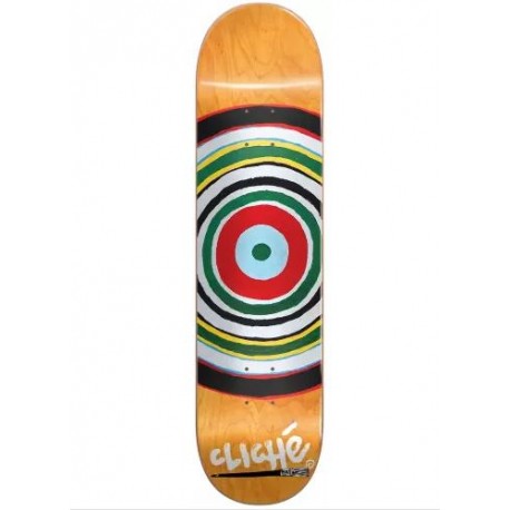 Load image into Gallery viewer, Cliche - Skateboard - Deck - Painted Circle Rhm 8.375&quot; (Multi) Deck
