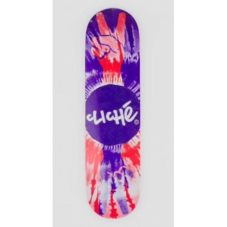 Cliche - Skateboard - Deck - Peace Rhm 8.25" (Purple/Red) Deck