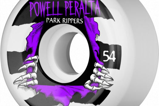 Powell - Skateboard - Wheels - Park Ripper 2 Pf 4Pk 54mm (White) Wheels