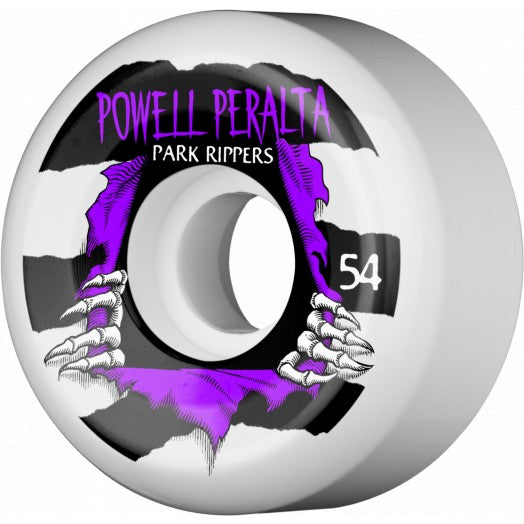 Powell - Skateboard - Wheels - Park Ripper 2 Pf 4Pk 54mm (White) Wheels