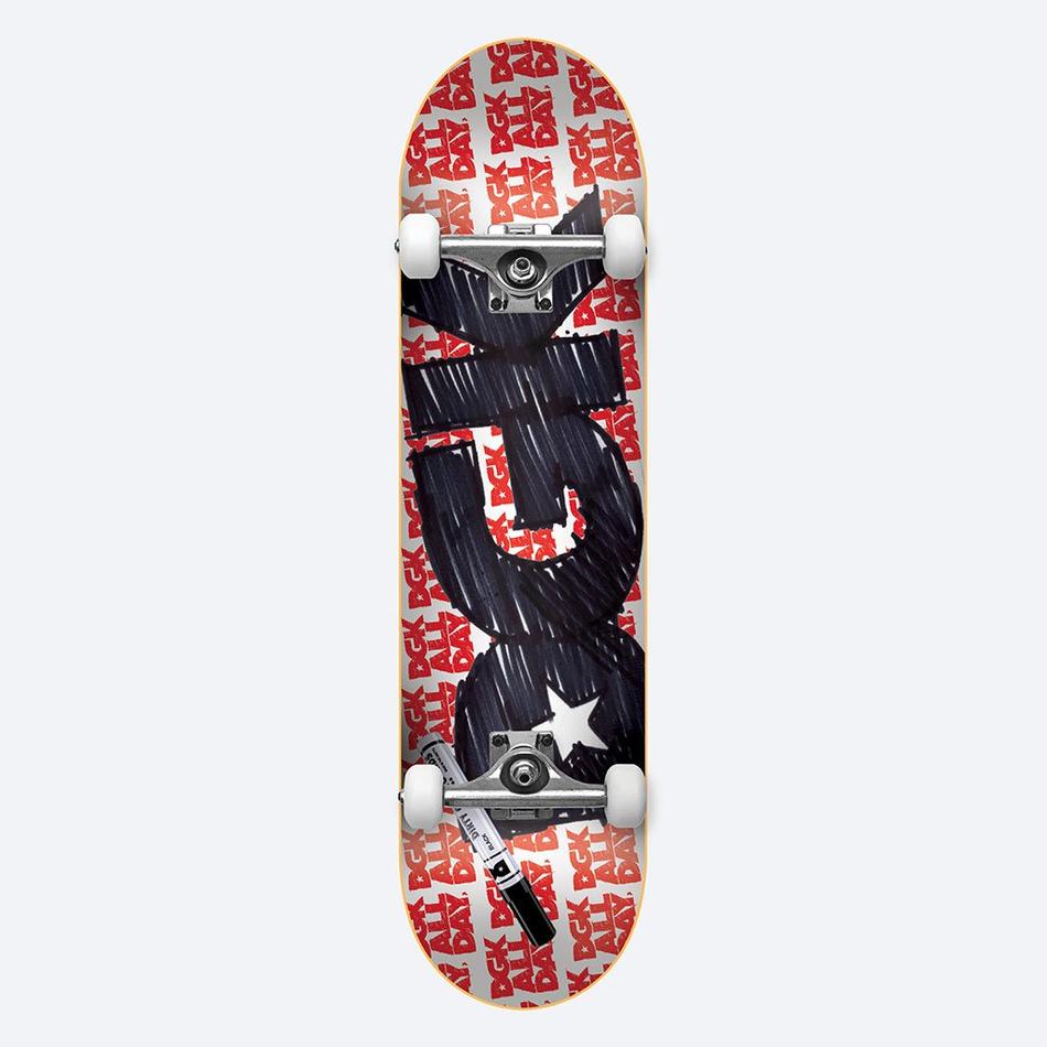 Dgk - Skateboard - Complete skateboards - Scribble  8" (Multi) Complete Board