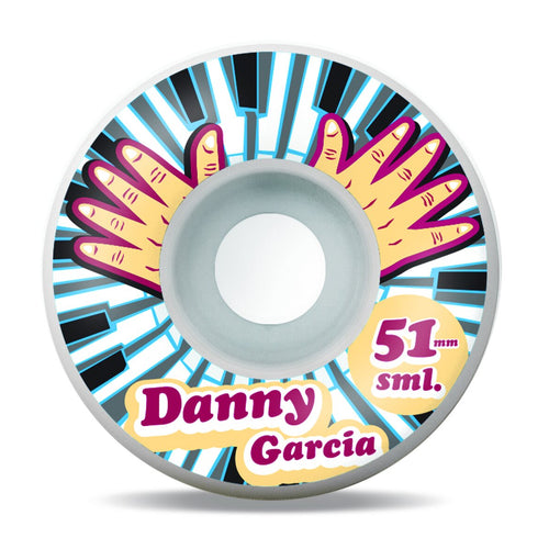 Charger l&#39;image dans la visionneuse de galerie, Sml - Skateboard - Wheels - Classics- Danny Garcia Piano Hands 51mm (Multi) Wheels
