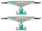 Tensor - Skateboard - Trucks - Alum Stencil Mirror 5.5" (Raw/Green Fade) Trucks