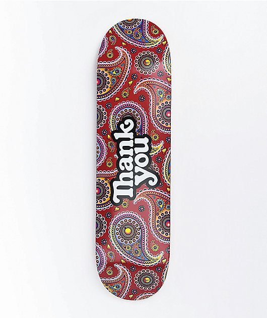 Thank You - Skateboard - Deck - Paisley Logo  8.38" (Multi) Deck