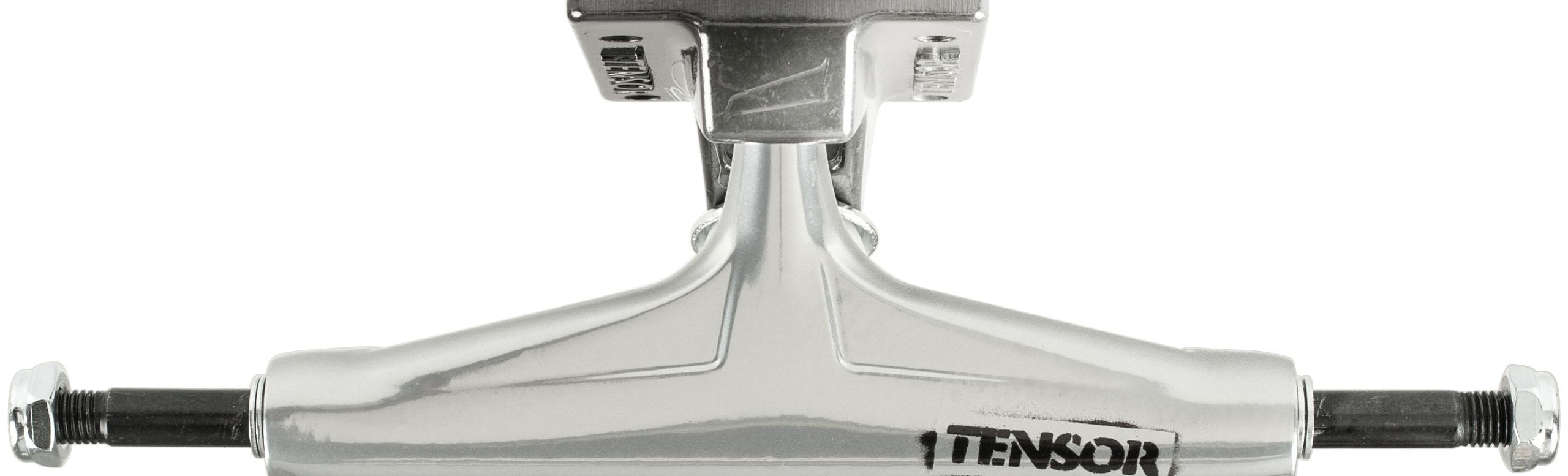 Tensor - Skateboard - Trucks - Alum Stencil Mirror 5.5" (Raw/Black Fade) Trucks