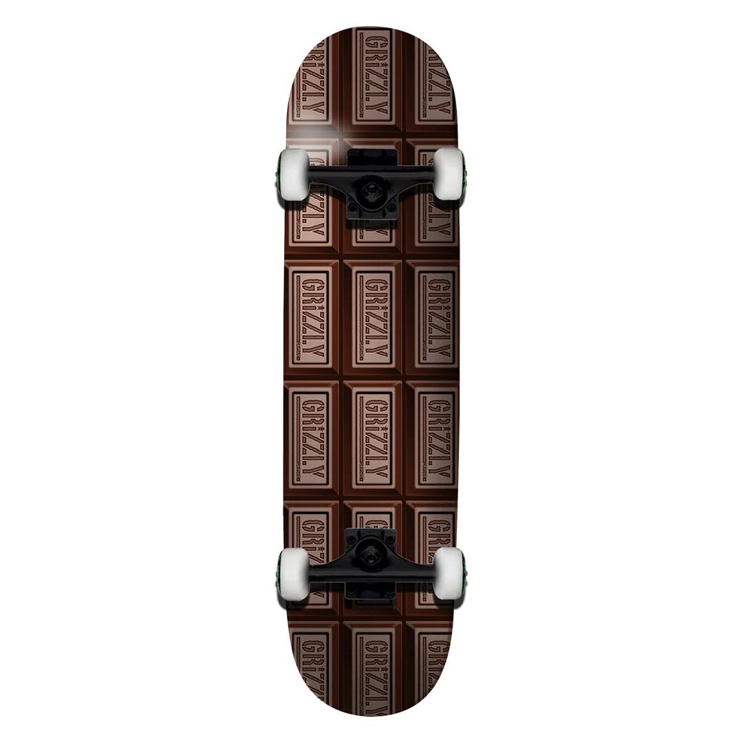 Grizzly - Skateboard - Complete skateboards - Chocolate Bar  8" (Brown) Complete Board