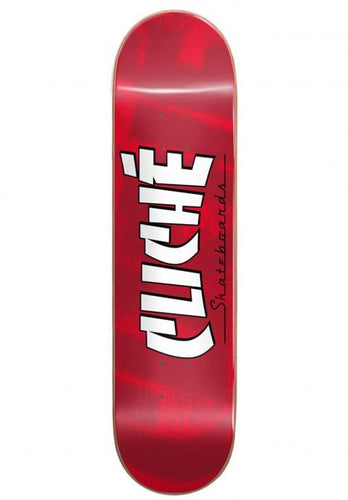 Load image into Gallery viewer, Cliche - Skateboard - Deck - Banco Rhm 7.75&quot; (Red) Deck
