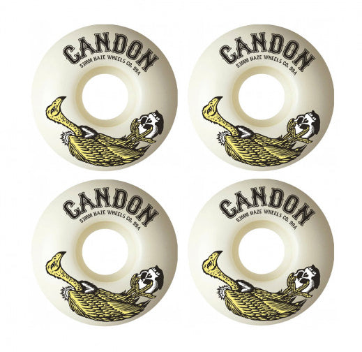 Haze - Skateboard - Wheels - Candon 1Off 53mm 101A (Multi) Wheels