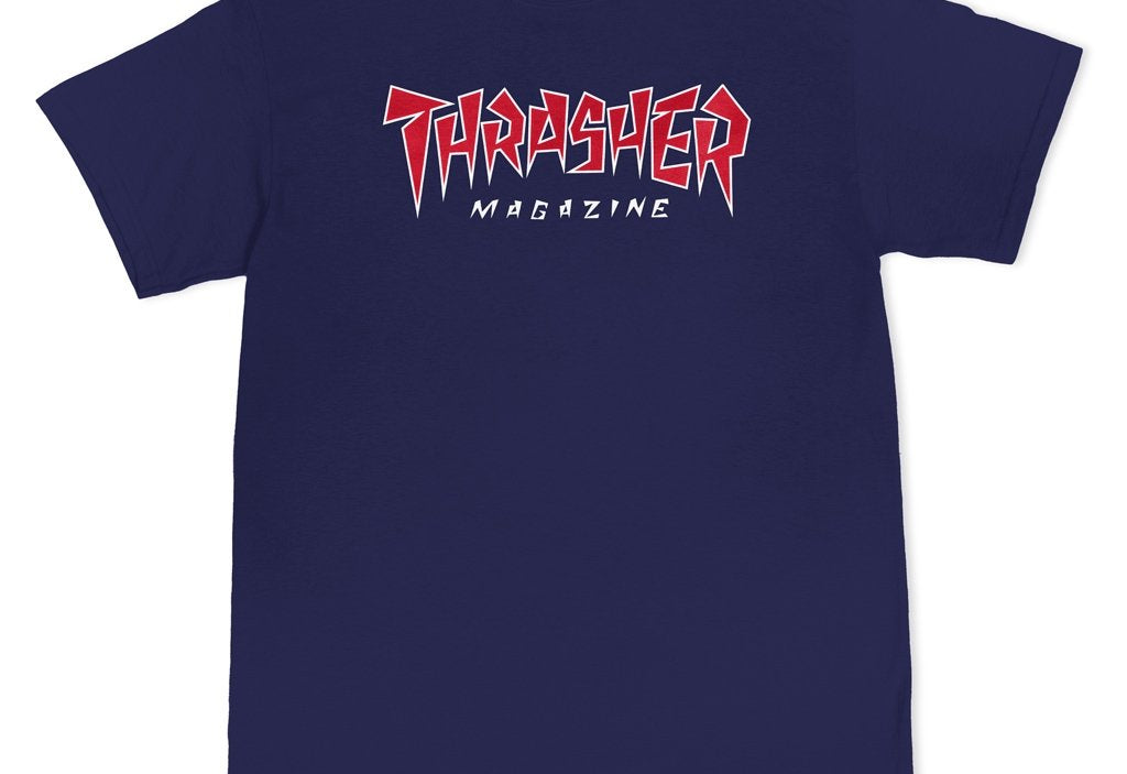Thrasher T-ShirtJagged Logo Navy