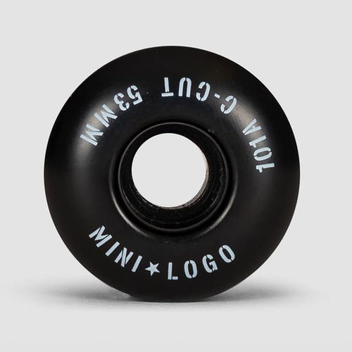 Load image into Gallery viewer, Minilogo - Skateboard - Wheels - Whl Mini Logo C-Cut &quot;2&quot; 4/Pk 53mm (Black) Wheels
