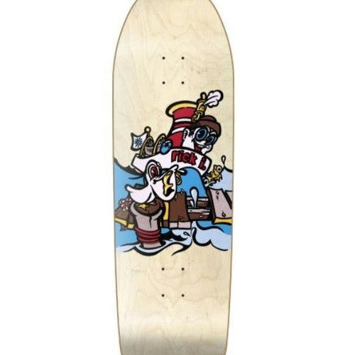 Load image into Gallery viewer, New Deal Ibaseta Tugboat Skateboard Deck - Screen Printed - Natural - SkateTillDeath.com
