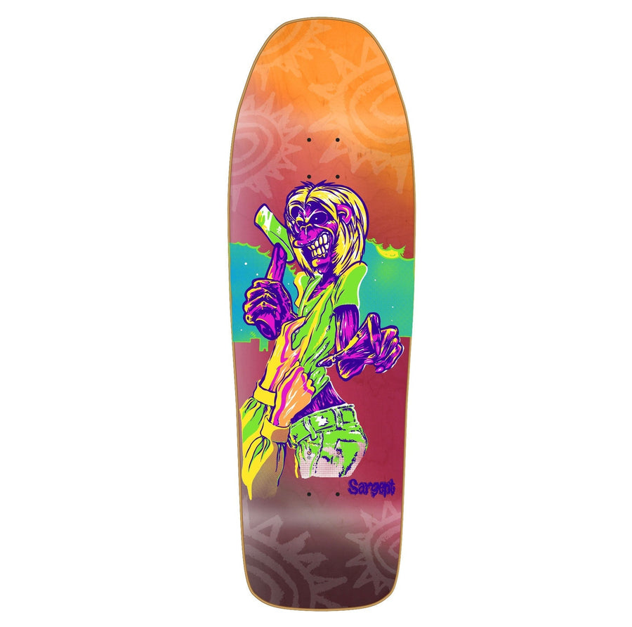 New Deal Sargent Killers HT Skateboard Deck - Neon - 9.825" - SkateTillDeath.com