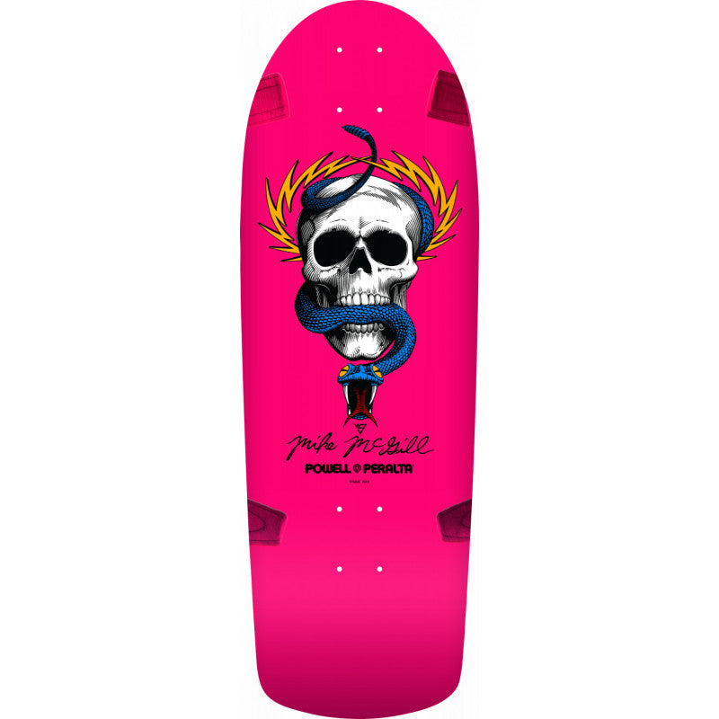McGill Skull and Snake 10" (Hot Pink) Deck