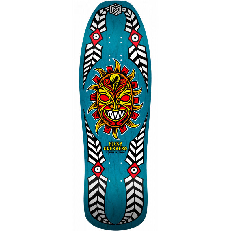 Powell - Skateboard - Deck - Nicky Guerrero Mask 10" (Blue) Deck