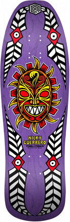 Powell Peralta Nicky Guerrero Mask Skateboard Deck Purple - 10 x 31.75 - SkateTillDeath.com
