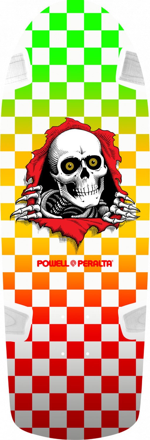 Powell Peralta OG Ripper Skateboard Deck Checker Multi Color- 10 x 30 - SkateTillDeath.com