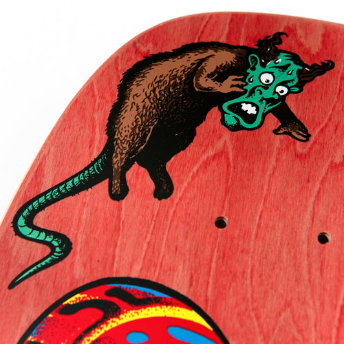 Charger l&#39;image dans la visionneuse de galerie, Santa Cruz Old School Jeff Kendall Snake Reissue Deck (Red) - SkateTillDeath.com
