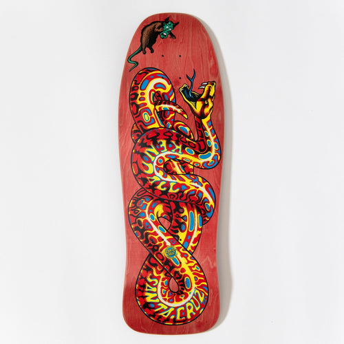 Load image into Gallery viewer, Santa Cruz Old School Jeff Kendall Snake Reissue Deck (Red) - SkateTillDeath.com
