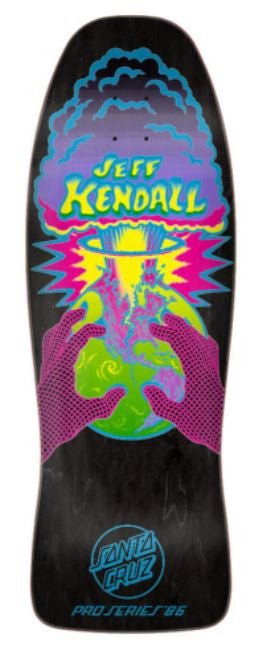 Santa Cruz Old School Kendall End of the World Reissue Deck (Black Stain) - SkateTillDeath.com