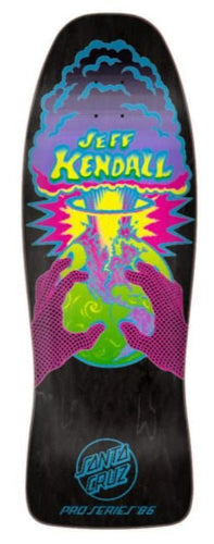 Load image into Gallery viewer, Santa Cruz Old School Kendall End of the World Reissue Deck (Black Stain) - SkateTillDeath.com

