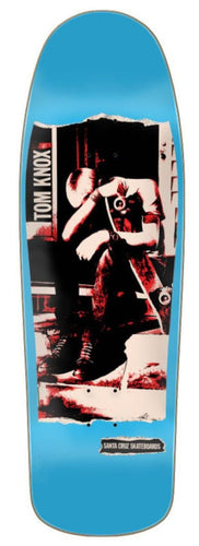 Load image into Gallery viewer, Santa Cruz Old School Knox Punk Reissue Deck (Blue) - SkateTillDeath.com
