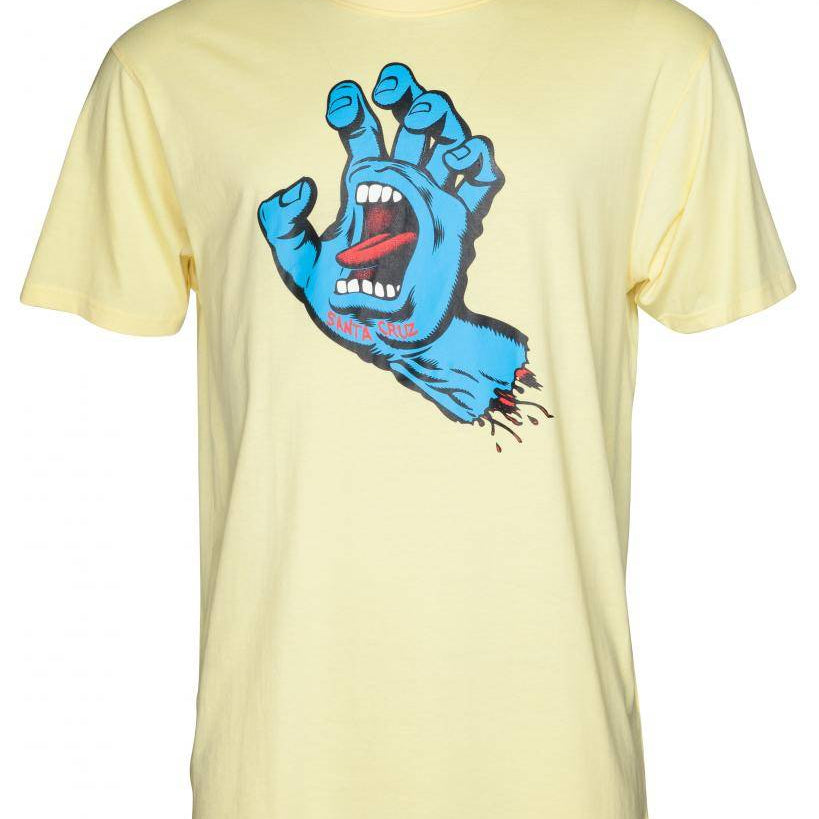 Santa Cruz T-Shirt Screaming Hand Lemon - SkateTillDeath.com