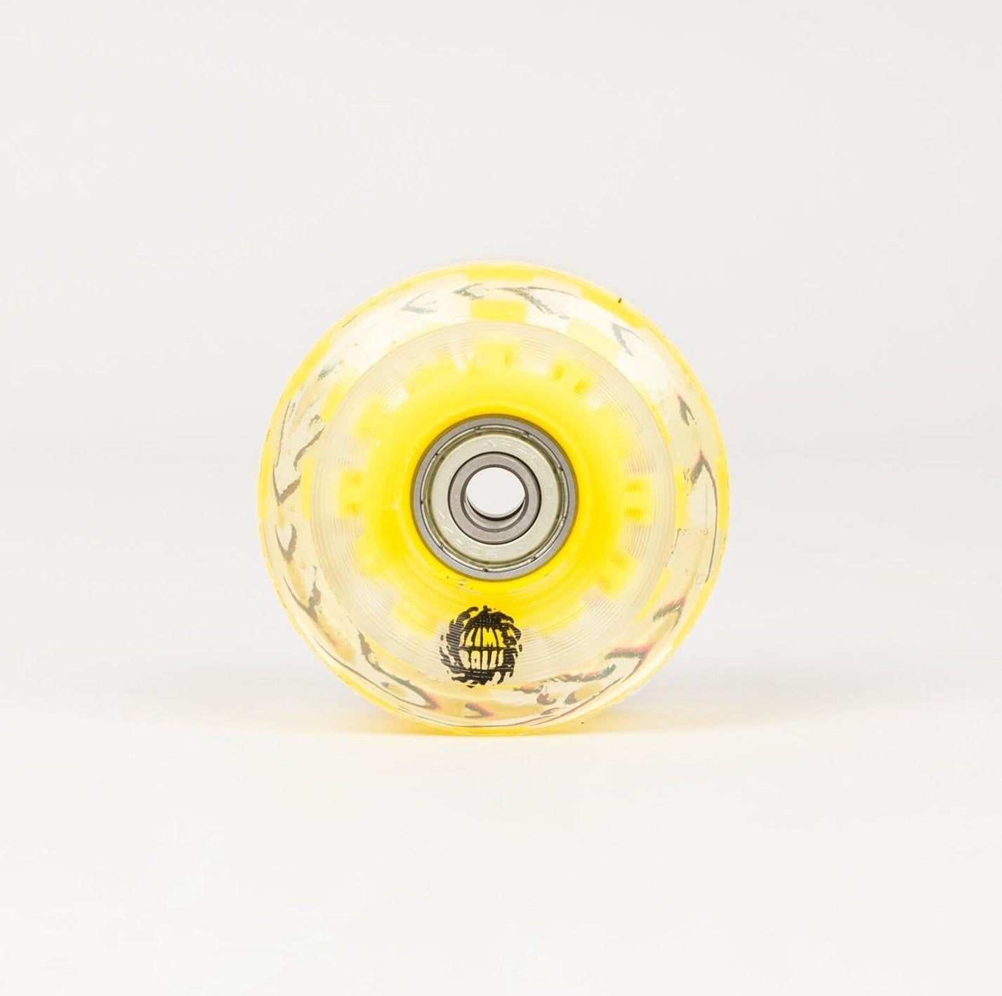 Slime Balls 60mm Light Ups w/RED and YELLOW LED OG Slime 78a - SkateTillDeath.com