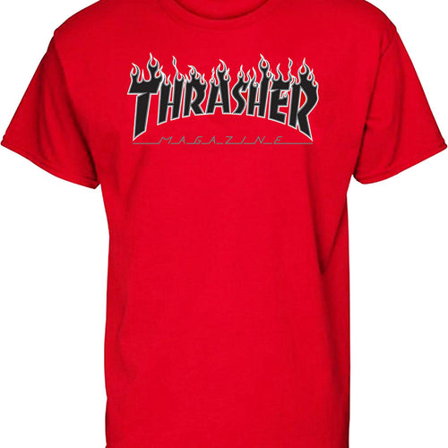 Load image into Gallery viewer, T-Shirt Thrasher Flame Red - SkateTillDeath.com
