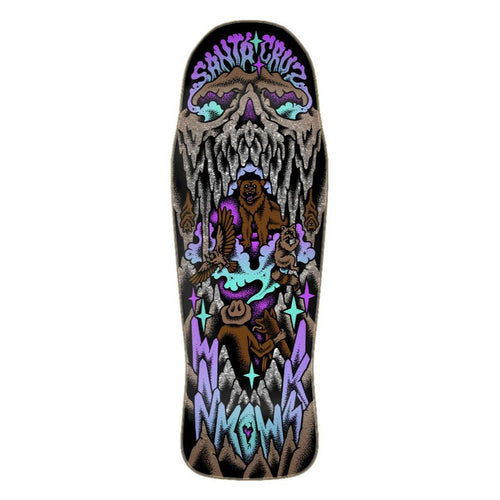 Load image into Gallery viewer, 10.34in x 30.54in Winkowski Crystal Cave Shaped Santa Cruz Skateboard Deck

