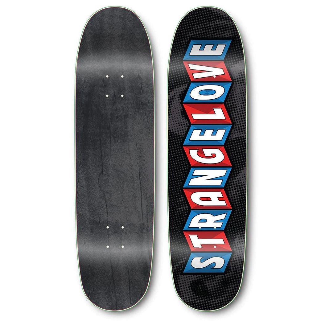StrangeLove Skateboards Carrousel Logo / Noir / 8.5 Deck