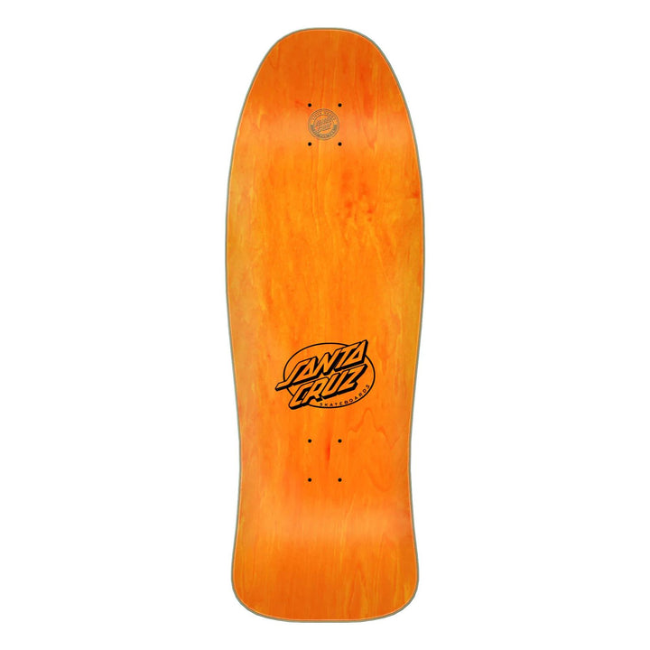 10in x 30.12in Kendall Pumpkin Reissue Santa Cruz Skateboard Deck